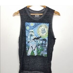 Star Wars Starry Night Tank Top burn out tank Size Medium $4.99 ships